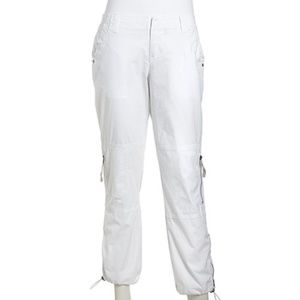 Raison D'etre Stretch-Knit Cargo Pants, White, 24